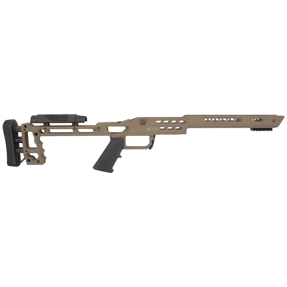 Masterpiece Arms Remington SA RH Flat Dark Earth Ultra Lite Chassis ULCHASSISREMSA-FDE-21 - Masterpiece Arms