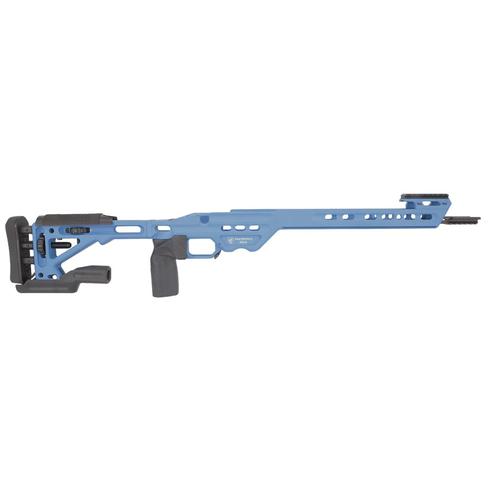 Masterpiece Arms Remington LA RH NRA Blue Competition Chassis COMPCHASSISREMLA-BLU-RH-21 - Masterpiece Arms