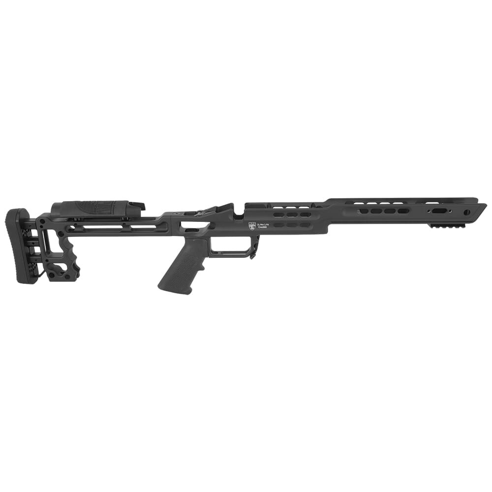 Masterpiece Arms Remington LA RH Black Ultra Lite Chassis ULCHASSISREMLA-BLK-21 - Masterpiece Arms