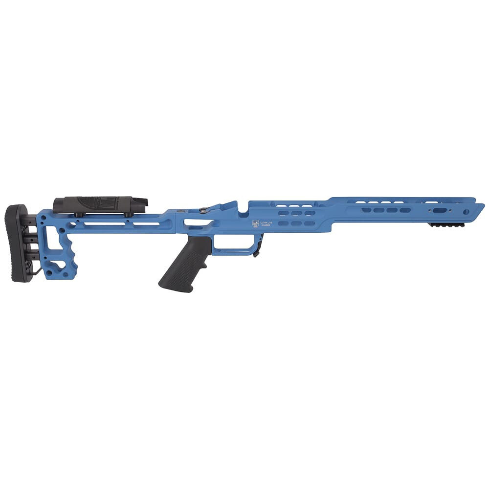 Masterpiece Arms Remington LA RH NRA Blue Ultra Lite Chassis ULCHASSISREMLA-BLU-21 - Masterpiece Arms