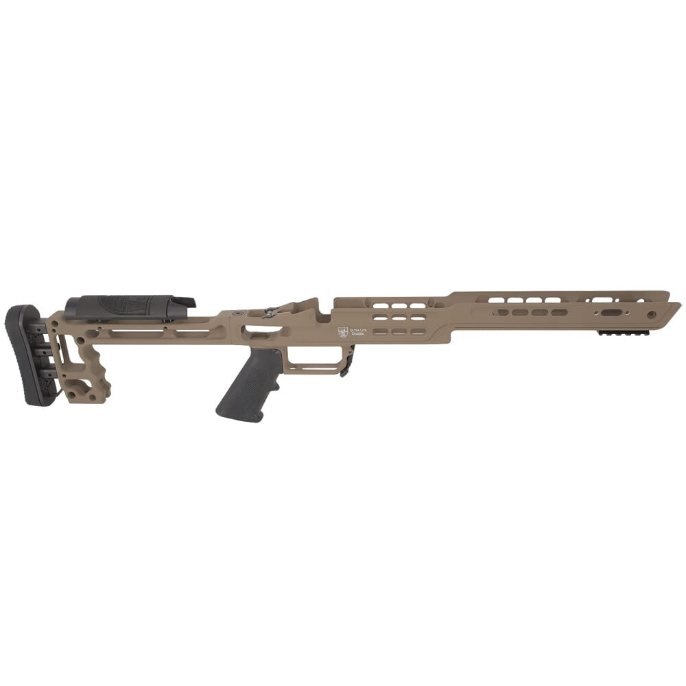 Masterpiece Arms Remington LA RH Flat Dark Earth Ultra Lite Chassis ULCHASSISREMLA-FDE-21 - Masterpiece Arms