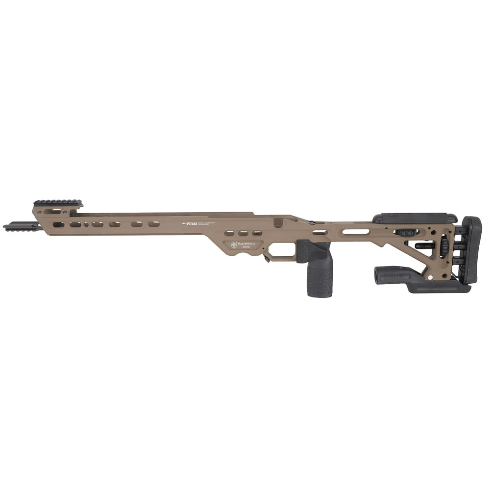 Masterpiece Arms Remington LA LH Flat Dark Earth Competition Chassis COMPCHASSISREMLA-FDE-LH-21 - Masterpiece Arms