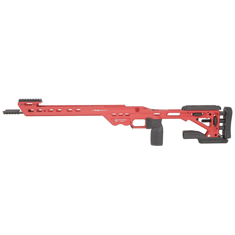 Masterpiece Arms Remington LA LH USMC Red Competition Chassis COMPCHASSISREMLA-RED-LH-21 - Masterpiece Arms