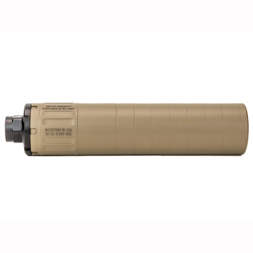 Griffin Armament Sportsman Ultra Light 300 HD Suppressor, Magpul FDE, Gen 3 GASUL300HDFDE-W - Griffin Armament