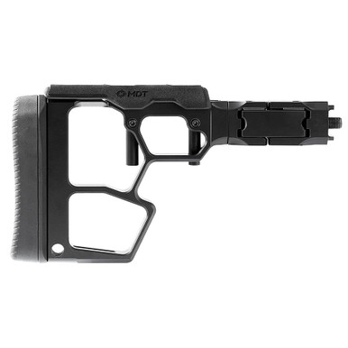 MDT SRS-XF Premier XTN Skeleton Rifle Stock Folding Buttstock, Black 114484-BLK - MDT