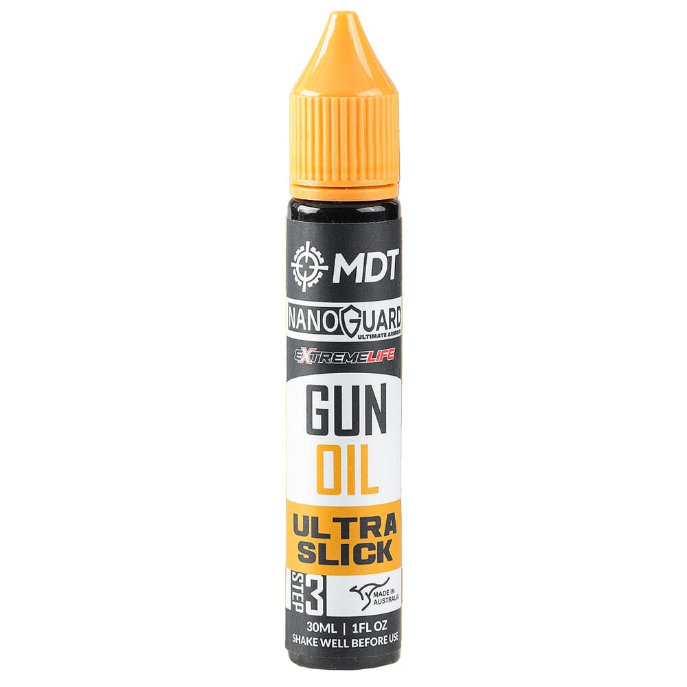 MDT NanoGuard Gun Oil 1.0 US Fl Oz Bottle Bulk 24 Piece Carton 114464-GOL-B - MDT