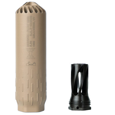 HUXWRX Flow 556K Suppressor with Flash Hider Kit, FDE 2450 - huxwrx