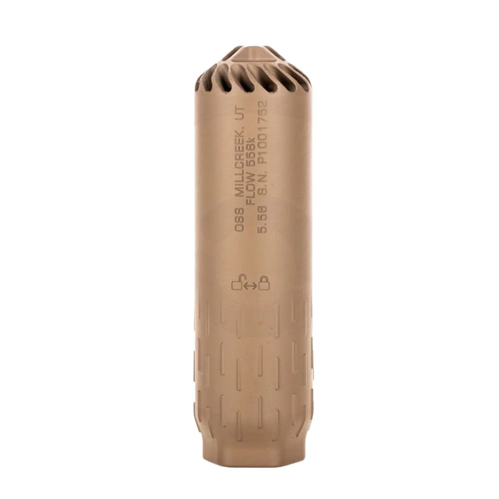 HUXWRX Flow 556MG Inconel Suppressor, FDE Finish 2613 - huxwrx