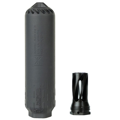 HUXWRX Flow 556 TI Suppressor + Flash Hider 1/2x28 Black Kit 3292 - huxwrx