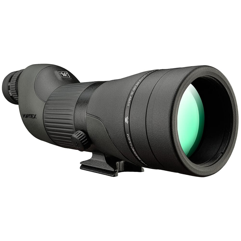 Vortex Crossfire HD 16-48x65mm Straight Spotting Scope w/Neoprene Case, Lens Covers, Lens Cloth CF-65S - Light Mount Marks, Excellent Condition - USED/MISC