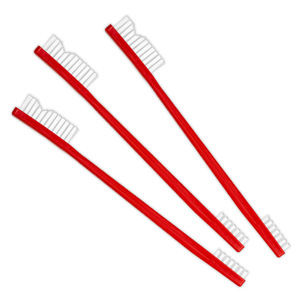Shooter's Choice Red AP Brushes 3 Pack, White Nylon SHF-316R-3 - Shooters Choice