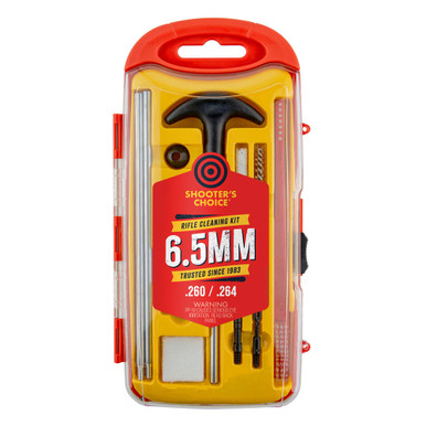 Shooters Choice SHFSRK65 6.5mm Rifle Cleaning Kit, Aluminum Rod Set & FP-10 CLP