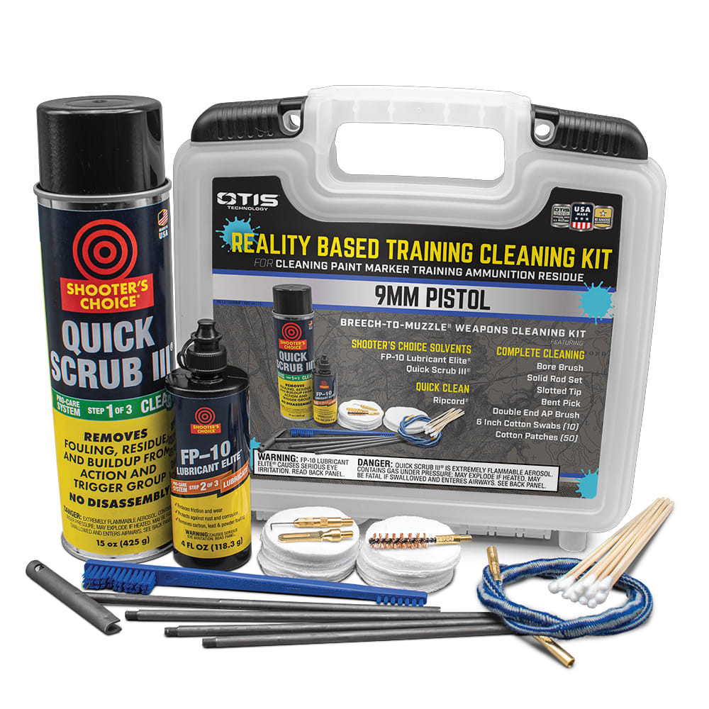 OTIS 9mm Reality Based Training Kit Cleaning Kit LFG-100-9MM - otis
