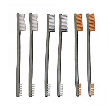OTIS 9 Pack AP Cleaning Brush Set Nylon Bronze Stainless Steel