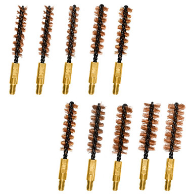 Otis FG380BP variety bore brush 10-pack bronze bristles (multi-caliber .22-.45) w/ case