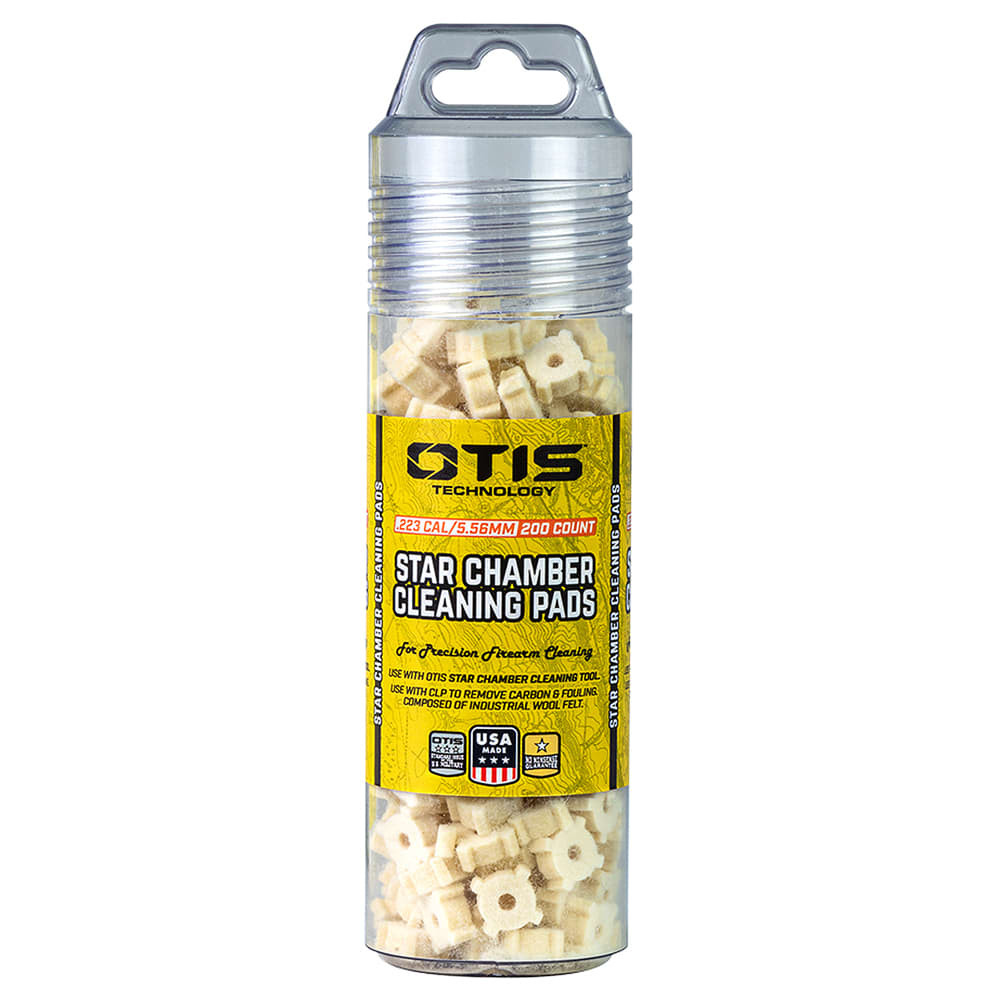 OTIS Star Chamber Cleaning Pads for 5.56mm MSR/AR, 200 Count FG-2715PD-200 - otis
