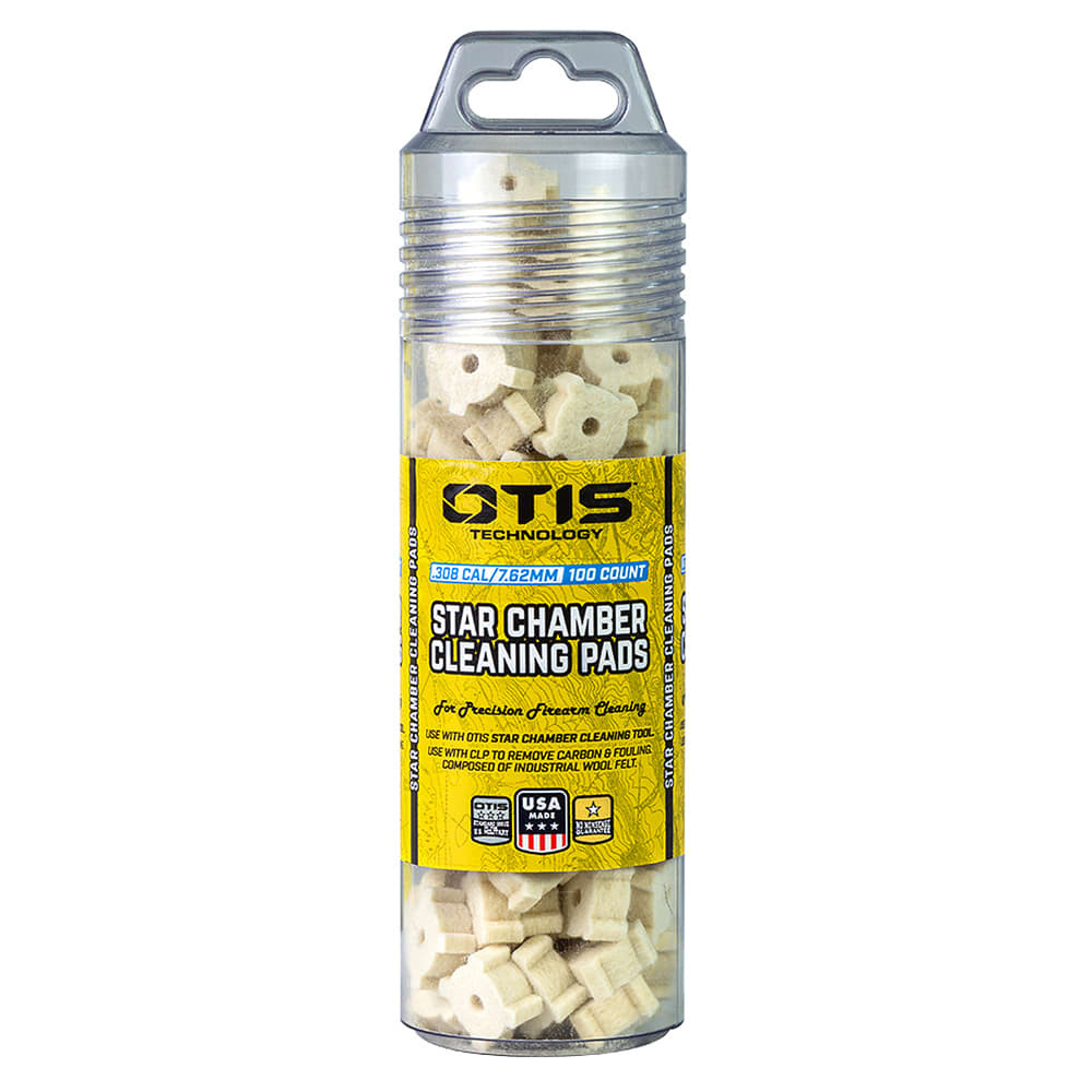 OTIS Star Chamber Cleaning Pads for 7.62mm, 100 Pack, FG-2717PD-100 - otis