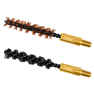 Otis FG-322-NB .22 Cal Bore Brush 2-Pack Nylon and Bronze Cleaning Brushes