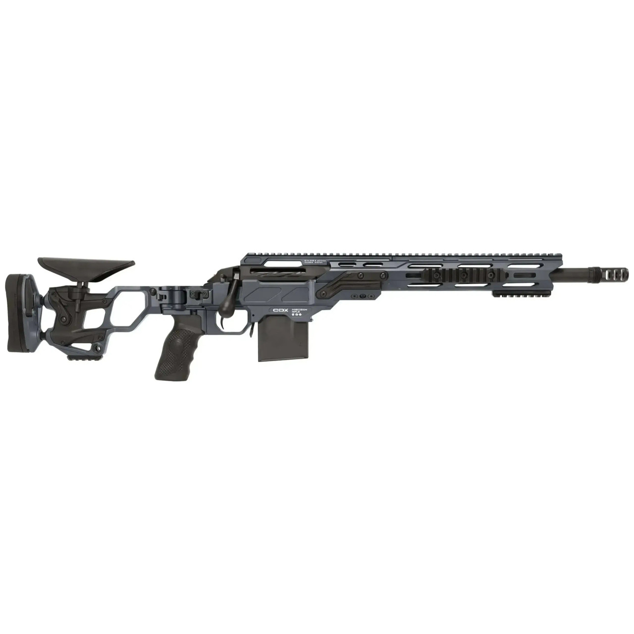 Cadex Defense CDX-SS SEVEN S.T.A.R.S. COVERT 6.5CM 16.5" 1:8" Bbl Hybrid Grey/Black Rifle CDXSS-COV-6.5-165-CP20-A2B1N-HGB in Gray/black - Cadex Defense