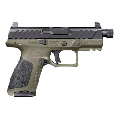 Beretta APXA1 Compact Tactical Threaded BBL OD Green 9x19mm 4.2" Bbl STRIKER Pistol w/3 15/17 Mags JAXA1C917TAC - Beretta