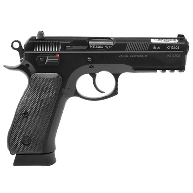 CZ-USA CZ 75 SP-01 50th Anniversary Elite 9mm 19rd Blk Polycoat Steel, FS, MS, Blk Rubber Grips Full-Size Handgun 91214 - CZ-USA