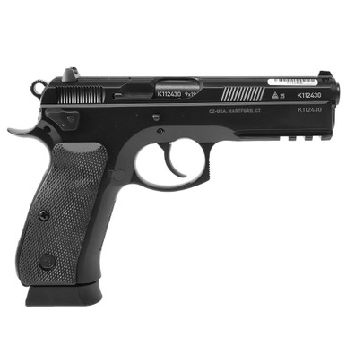 CZ-USA CZ 75 SP-01 Tactical 50th Anniversary Elite 9mm 19rd Blk Polycoat Steel, FS, Ambi Decocker, Blk Rubber Grips, Full-Size Handgun 91215 - CZ-USA