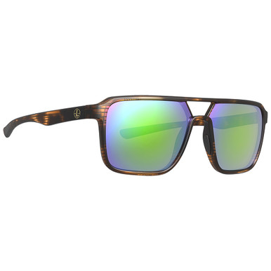 Leupold Bridger Matte Tortoise Performance Eyewear w/Emerald Mirror Lenses 186747 in Matte Black - Leupold