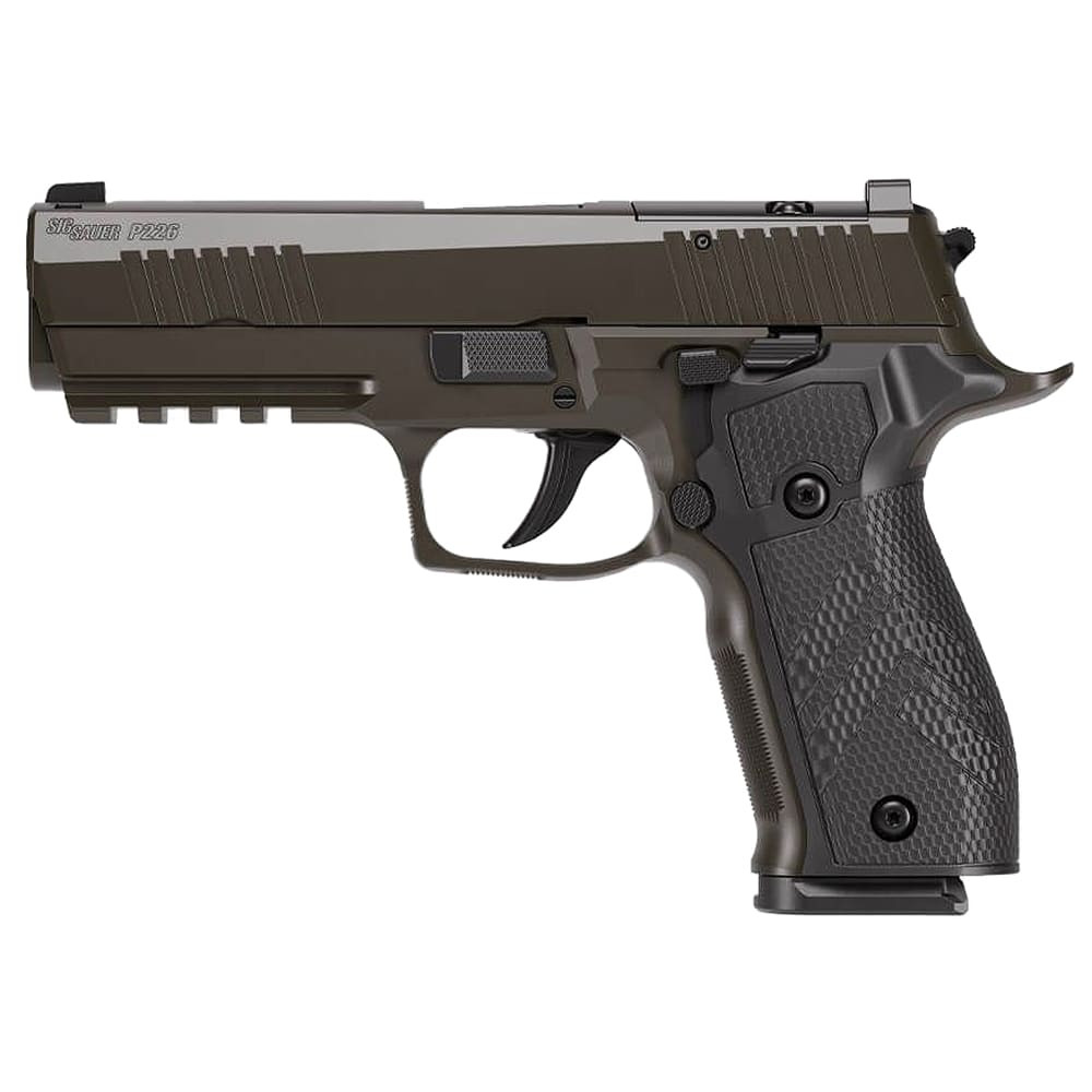 Sig Sauer 226X-9-Legion FS 9mm Alloy Frm Grip 4.4" Bbl SS Slide XRAY3 D/N Sights AX2 Adj DA/SA Trg Pistol w/18rd Mag 226X-9-LEGION