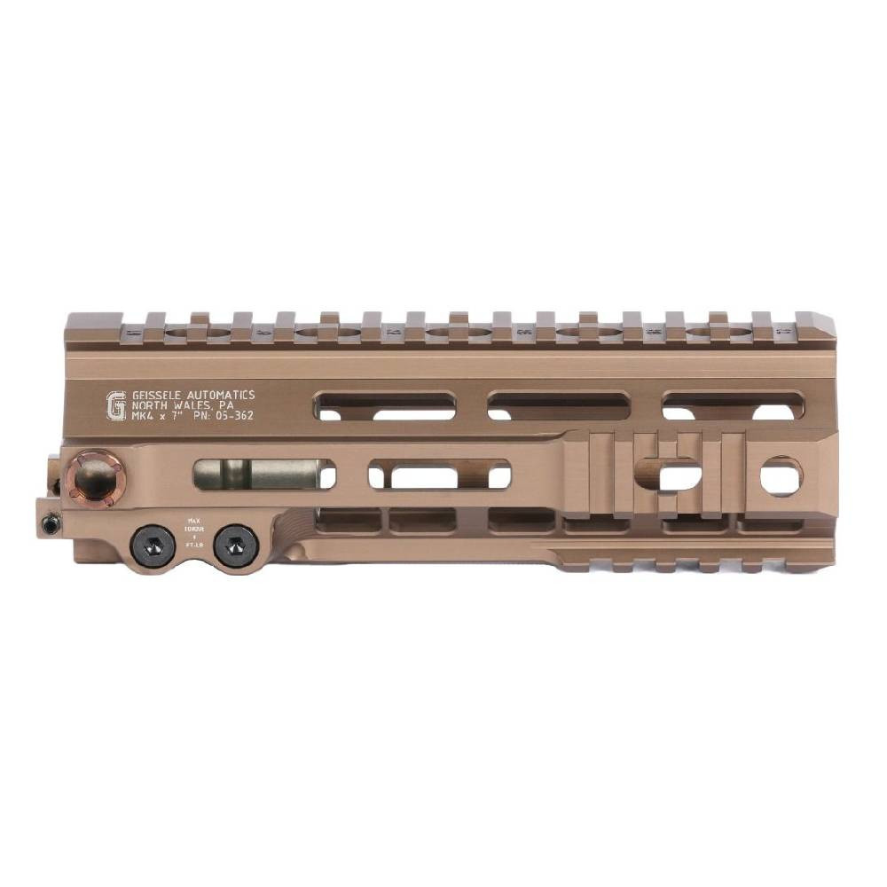 Geissele Automatics Geissele MK4 7" Super Modular Desert Dirt (DDC) M-LOK Rail 05-362S - Geissele Automatics