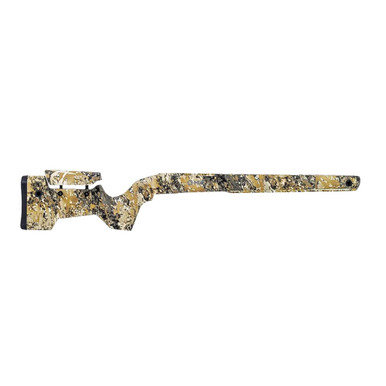 MDT CRBN Remington 700 SA RH Fixed Hunter Kit Veil Avayde Hydro-Dipped Chassis w/ARCA Rail 114481-VAD in Woodland - MDT