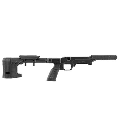 MDT Worker LSS Gen3 System Remington 700 LA 3.715 RH BLK Chassis 114648BLK in Black - MDT