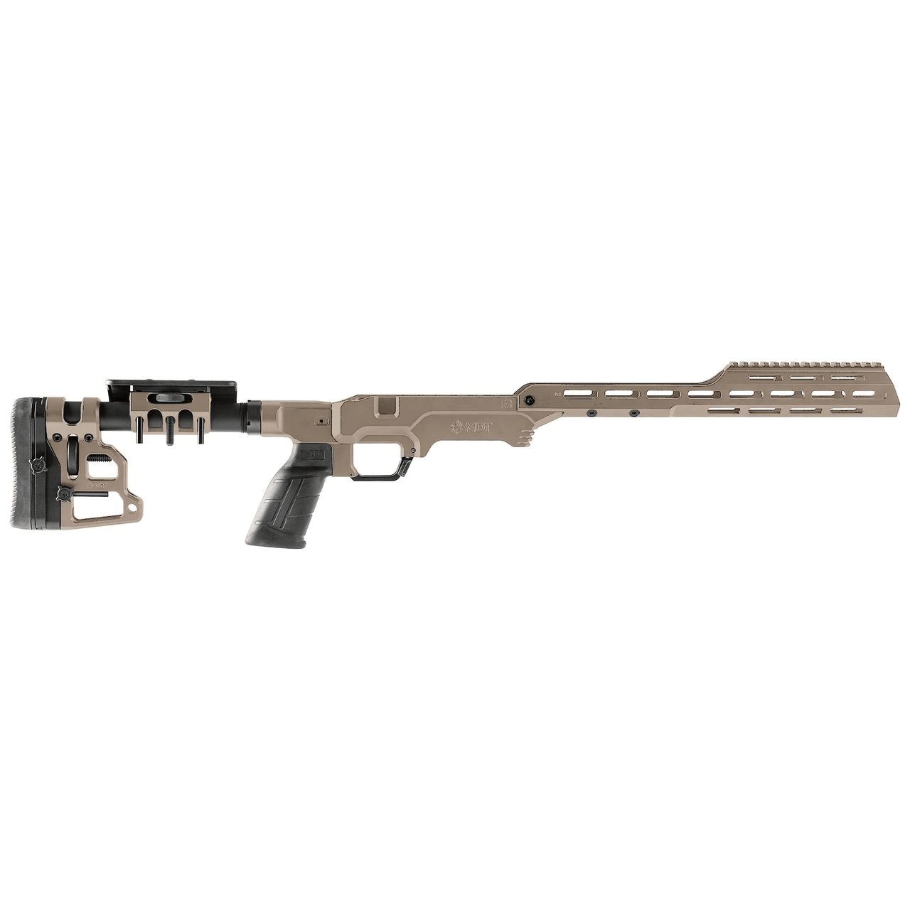 MDT Tactical LSS Gen3 Savage LA 3.85 RH FDE Chassis System 114913FDE in Flat Dark Earth - MDT