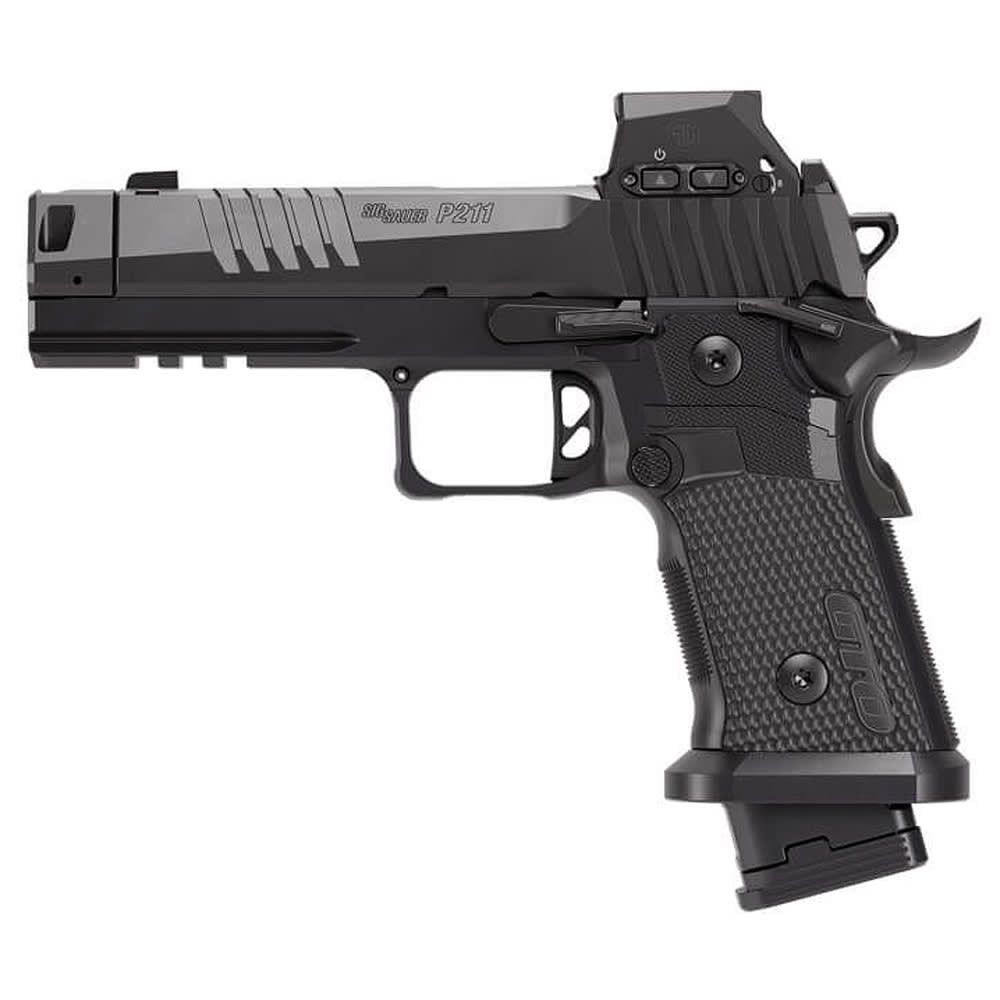 Sig Sauer P211-GTO RXSL FS 9mm SS Frm Grip 4.4" Bbl SS Slide XRAY3 D/N Sights Flat Skel Trg Pistol w/(1) 23rd & (2) 21rd Mag 211F-9-GTO-B-RXSL