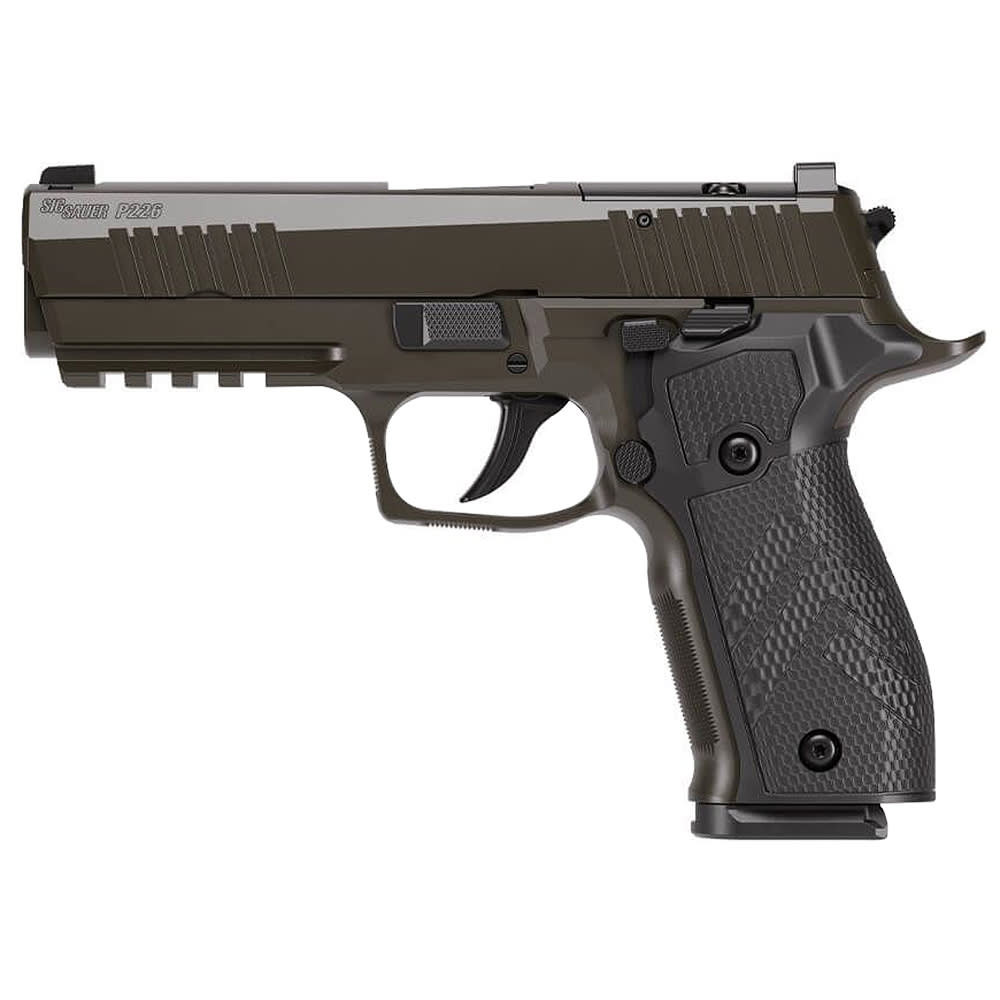 Sig Sauer P226X Legion RXSL FS 9mm Alloy Frm Grip 4.4" Bbl SS Slide XRAY3 D/N Sights AX2 Adj DA/SA Trg Pistol w/18rd Mag 226X-9-LEGION-RXSL
