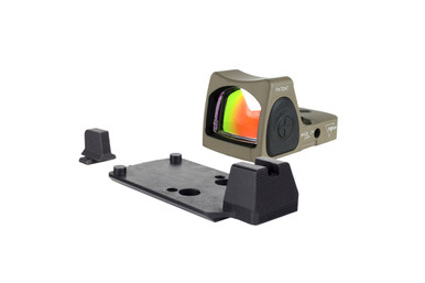 Trijicon Dual Defense&trade; Kit FDE RMR&reg; Type 2 with M17/18 Mount w/ Integrated noTritium optic height sights RM06-C-700815 - Trijicon