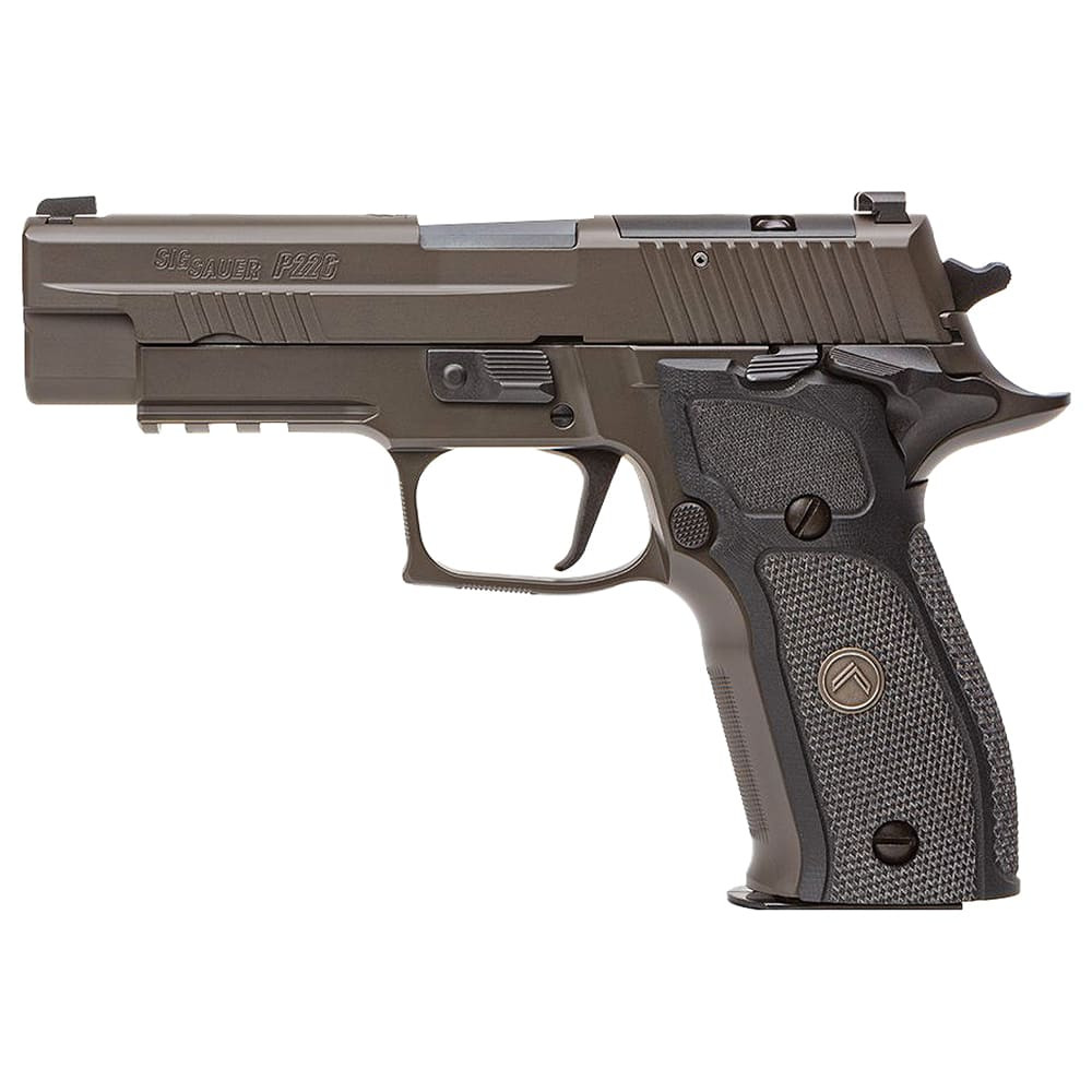 Sig Sauer P226 9mm 4.4"Bbl Pistol Legion Gray Sao X-Ray 3 w/ R2 NS Plate Blk G10 Grip (3) 10rd Steel Mag SRT MA Compliant 226RM-9-LEGION-SAO-R2