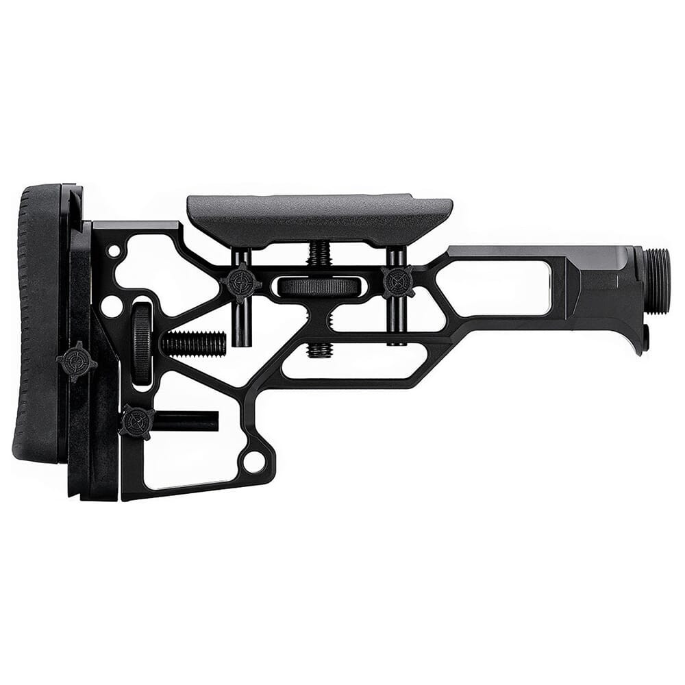 MDT Fixed SRS Std Blk Skeleton Buttstock 102669-BLK - Cosmetic Blemishes On Threading 8280 in Black - MDT