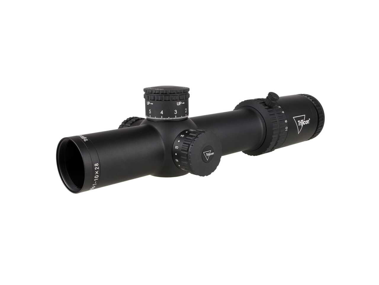 Trijicon Credo 1-10x28mm FFP Red/Green MRAD Segmented Circle 34mm Matte Blk Riflescope CR1028-C-2900050 - Ring Marks 8363 - 