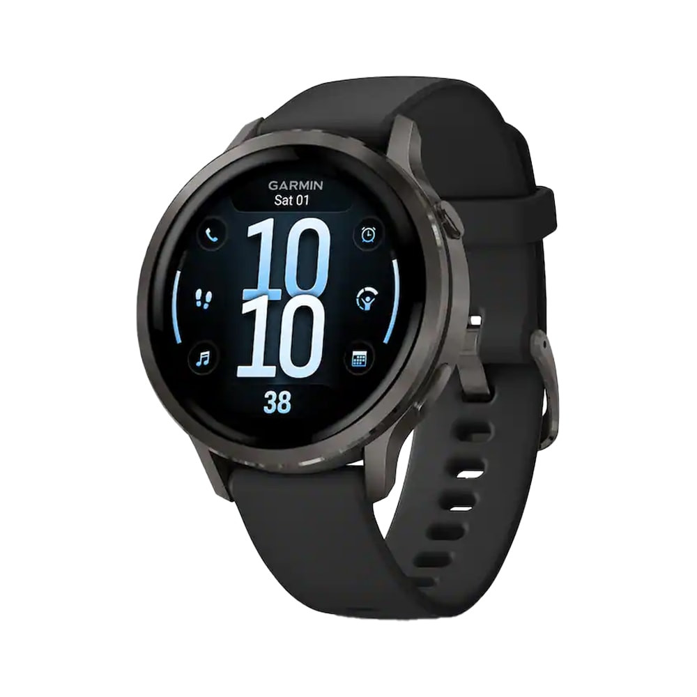 Garmin Venu 4 41mm Black w/Slate + Black Advanced Health and Fitness Smartwatch 010-03013-02 - Garmin