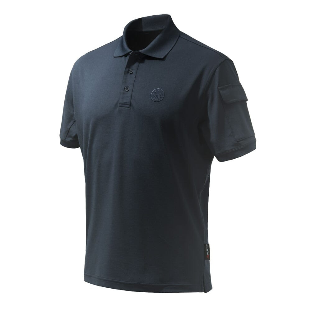 Beretta Miller SS Polo Blue Small MP015T2012053CS Top - Beretta