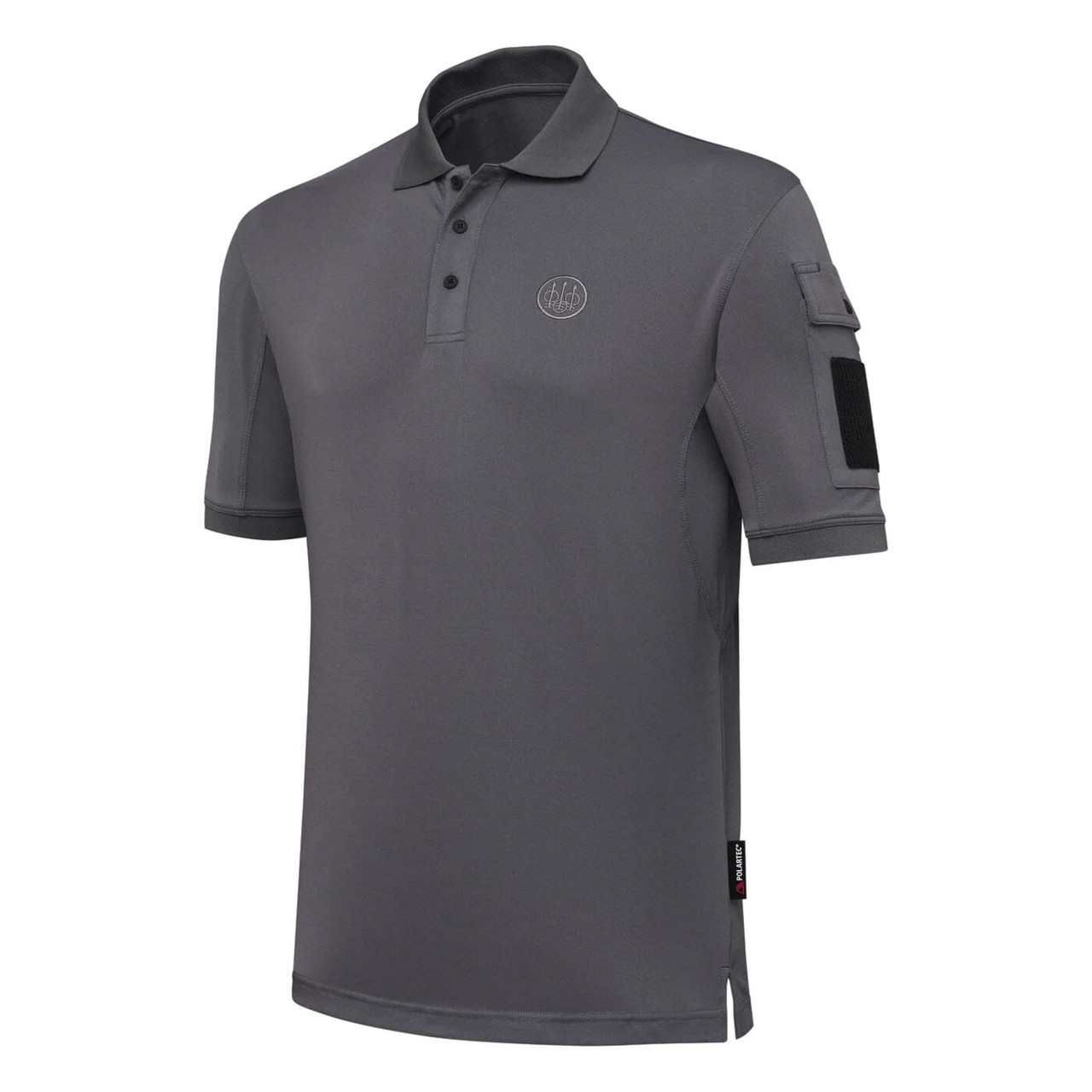 Beretta Miller SS Polo Smoked Pearl Small MP015T2012094CS Top in Gray - Beretta