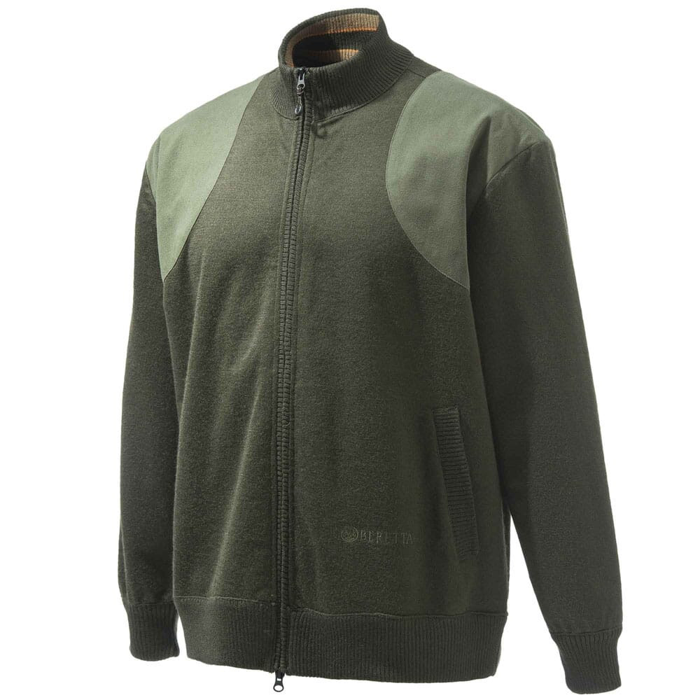 Beretta Honor Windstop Full-Zip Sweater Green Small PU501T16560715S - Beretta