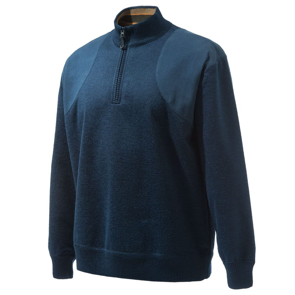 Beretta Honor Windstop Quarter-Zip Sweater Blue Total Eclipse Small PU511T16560504S - Beretta
