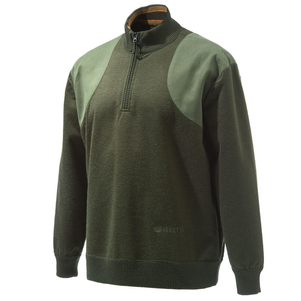 Beretta Honor Windstop Quarter-Zip Sweater Green Small PU511T16560715S - Beretta
