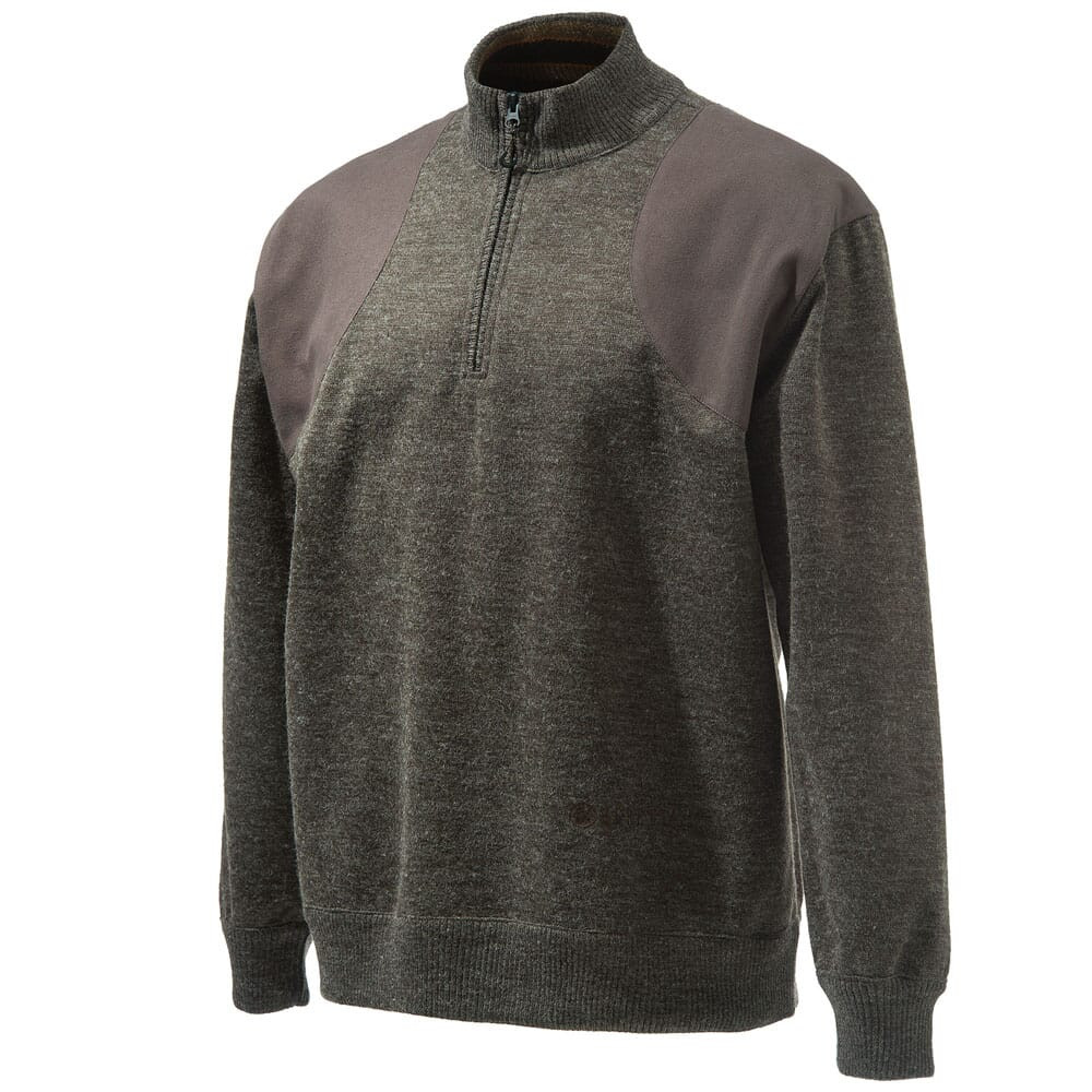 Beretta Honor Windstop Quarter-Zip Sweater Dark Brown Small PU511T16560869S - Beretta