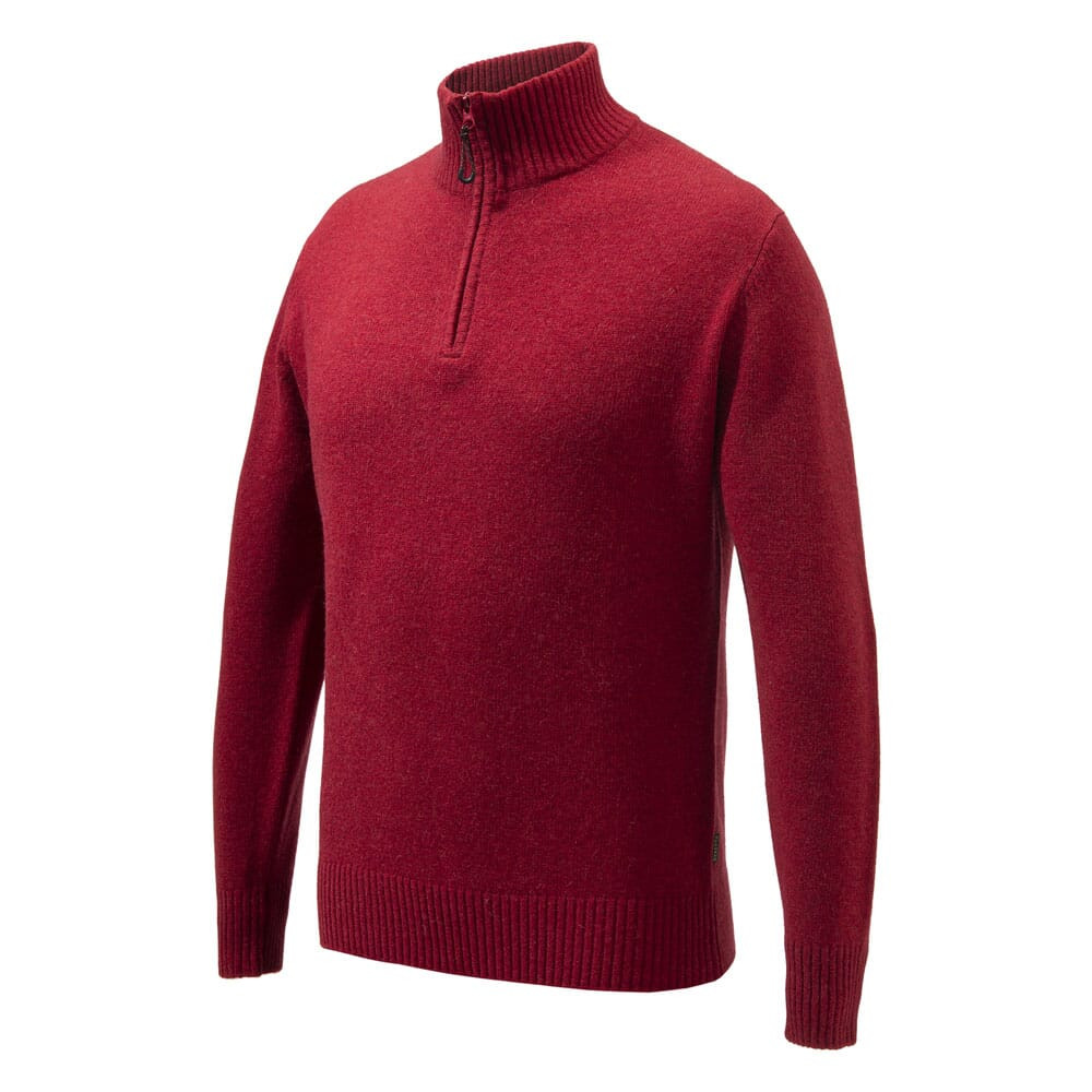Beretta Dorset Half Zip Sweater Dark Red 2XL PU561T19990037XXL - Beretta