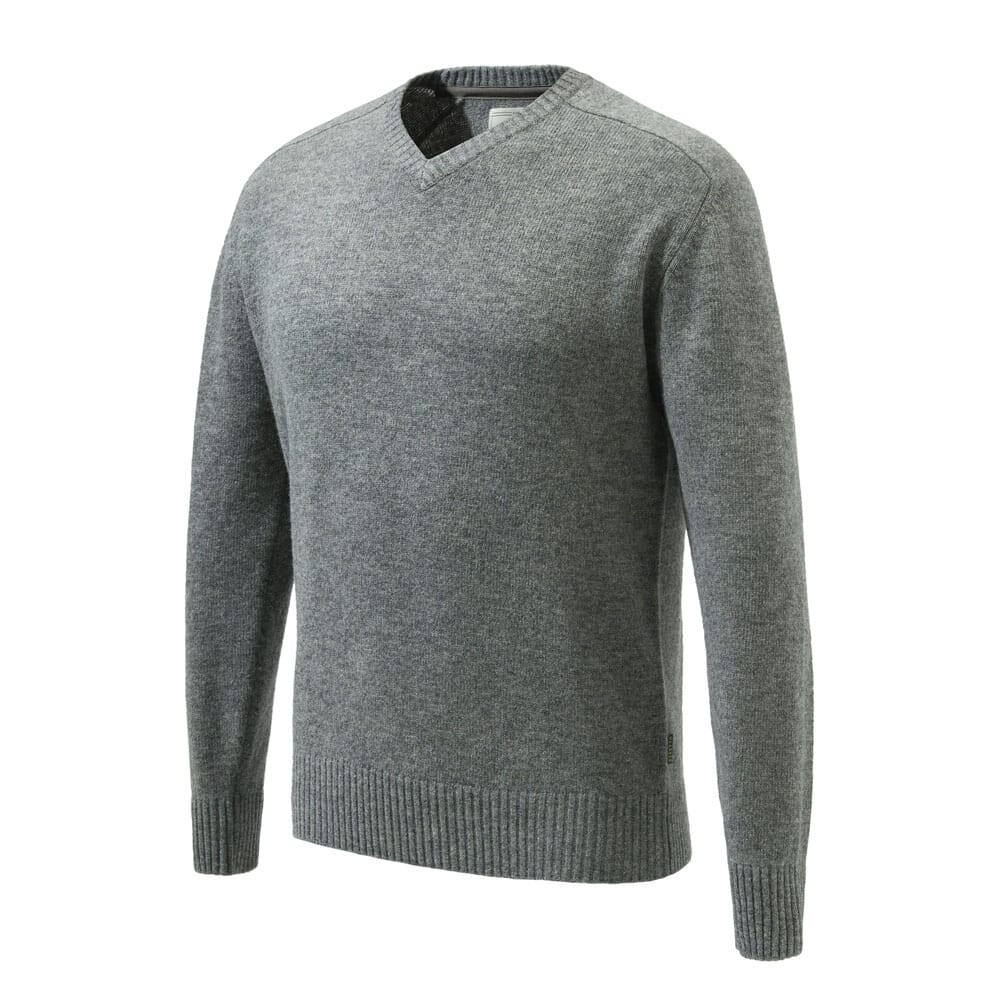 Beretta Somerset V-Neck Sweater Grey Mel 2XL PU571T19990905XXL in Gray - Beretta