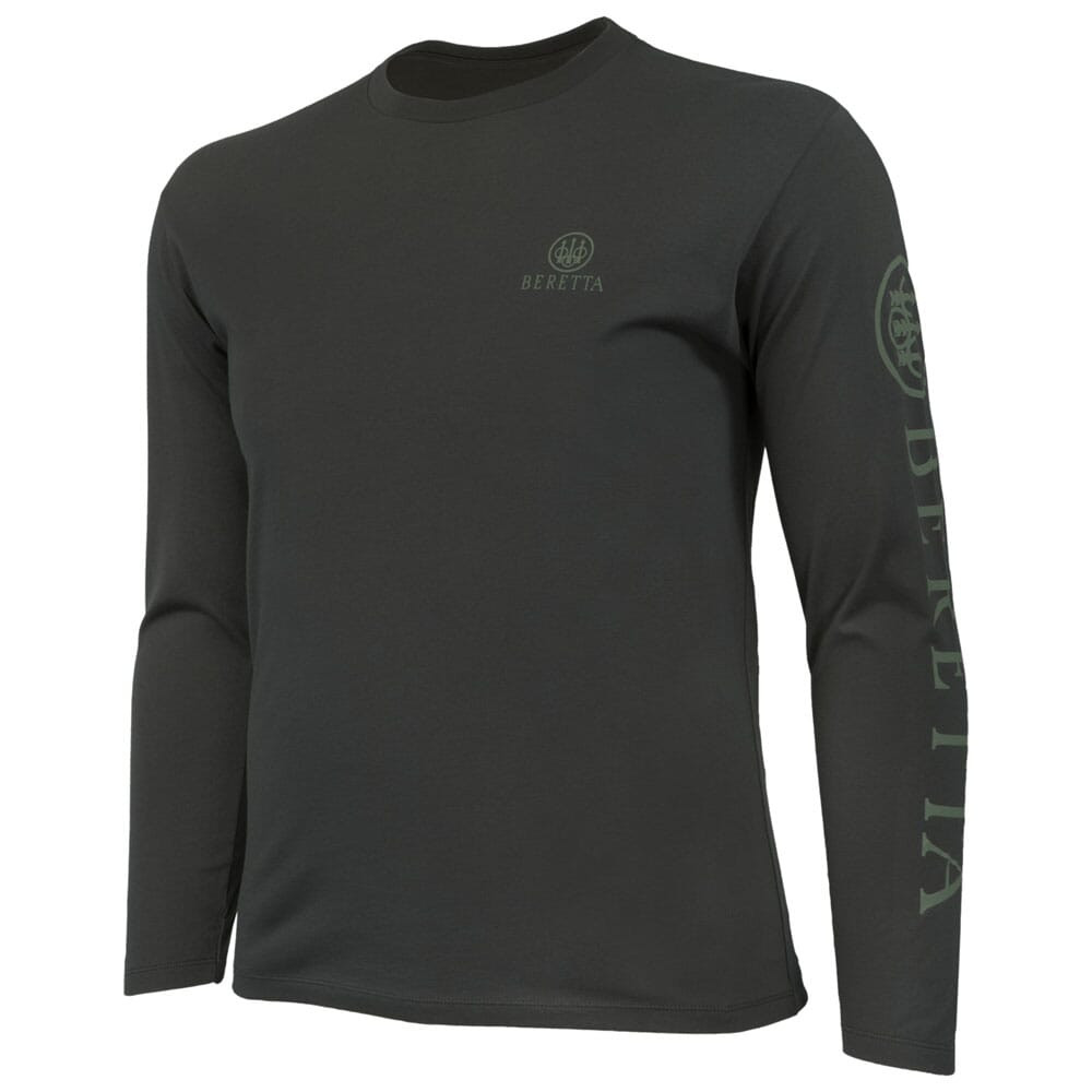 Beretta Wing Shooter LS T-Shirt Dark Olive Small TS206T1890072AS - Beretta