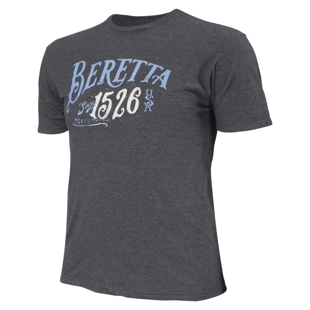 Beretta 1526 Logo T-Shirt Charcoal Large TS213T18900093L Top - Beretta