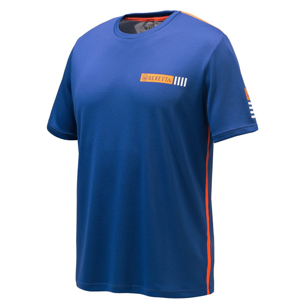 Beretta Stripe T-Shirt Beretta Blue X Large TS961T21450560XL Top - Beretta